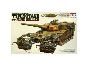 TAMIYA 35236 Type 90 Tank w/Mine Roller 
